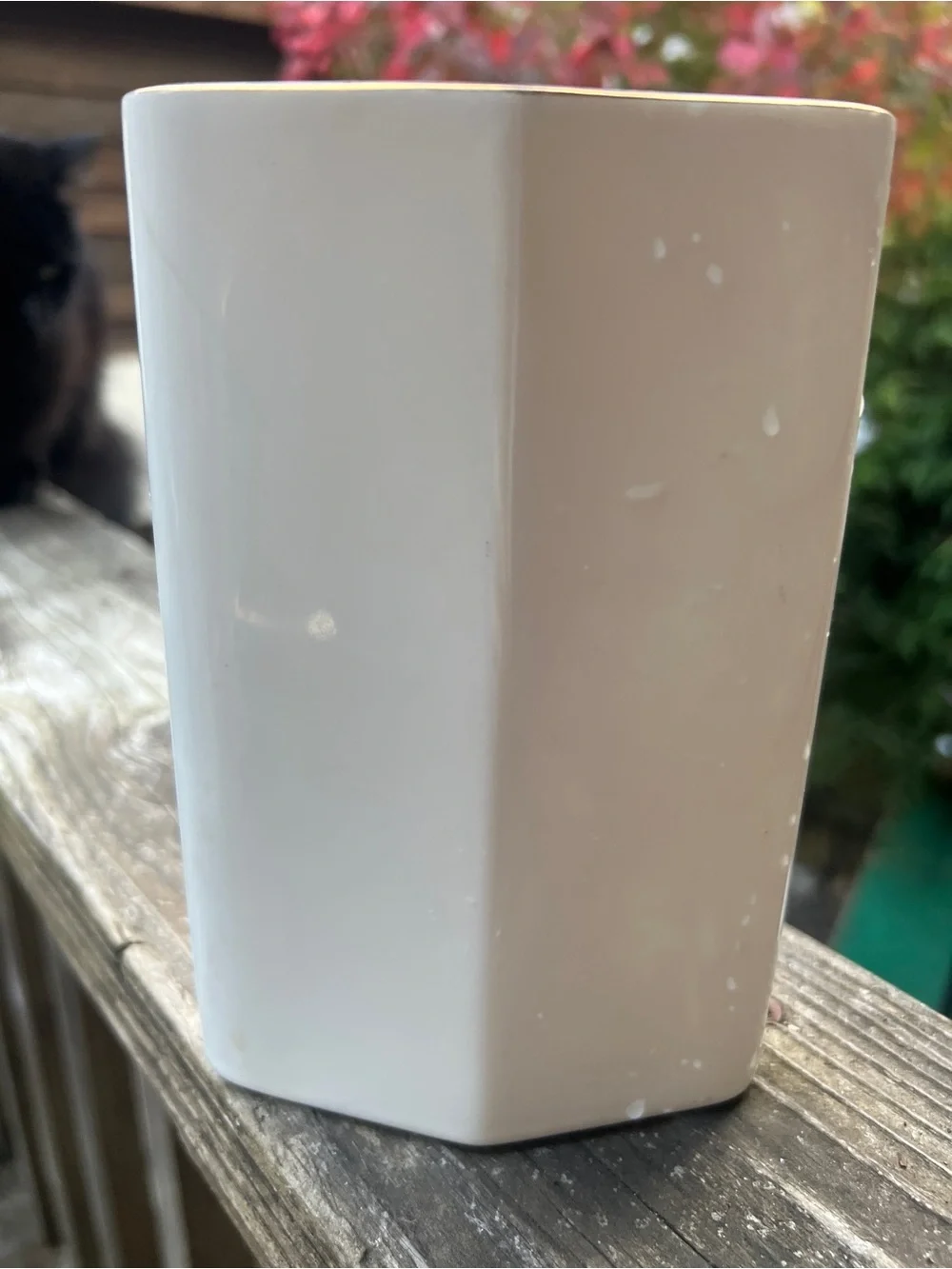 Floral Pink Porcelain Vase Elegant Home Decor Accents Vintage